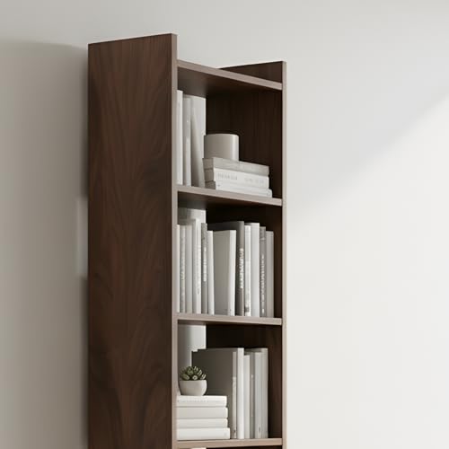Image of Amazon Brand - Solimo Vault Bookshelf 6- Layer Bookcase, (Walnut)