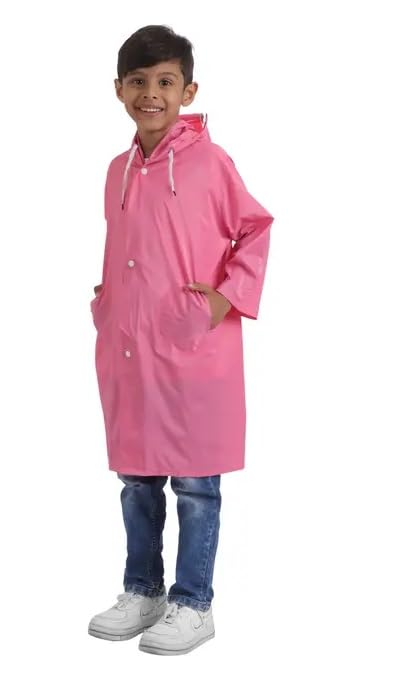 Image of WKLOUYHE Rainwear Boys Raincoat Hood Raincoat Kids Rain Suit Pack Of 01