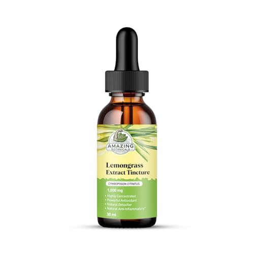 Amazing Botanicals Lemongrass Tincture – Organic Cymbopogon Citra...
