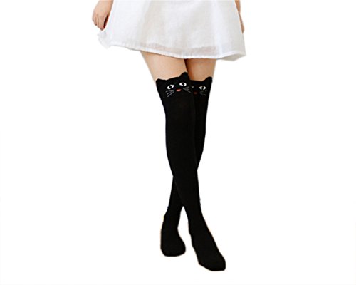 Women Cute 3d Cartoon Animal Pattern Thigh Stockings Over Knee High Socks2