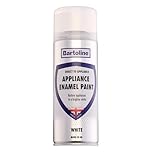 Bartoline Appliance Enamel Paint White 400ml – Gloss Finish Spray for Fridges, Freezers and Washing Machines Fade and Yellowing Resistant – Anti-Rust Appliance Restorer Spray