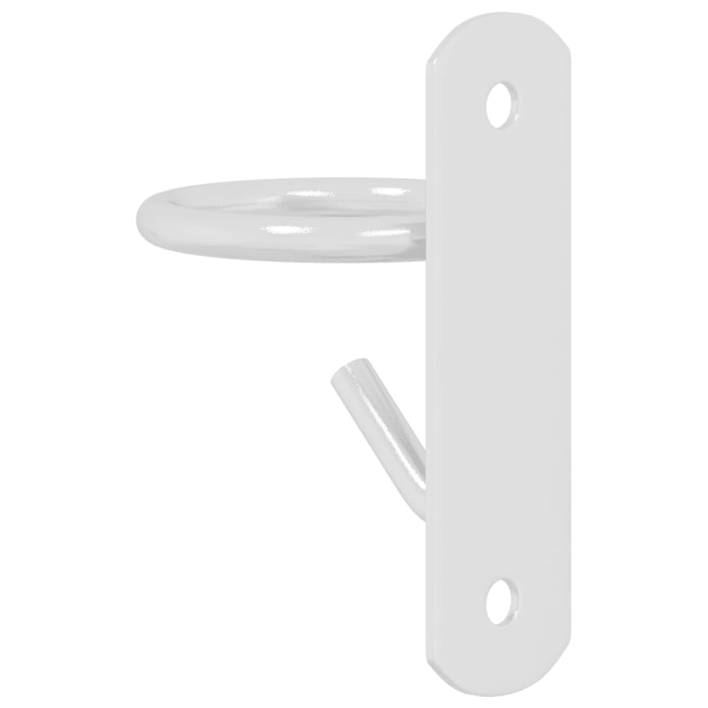 Eimerhaken 3er Set Wandmontage Silbern Verzinkter Stahl langlebig robust vielseitig für Pferdefutter Wasser Futterzusatz, Stall, Reitsport, Tierpflege, Befestigung, Tierhaltung