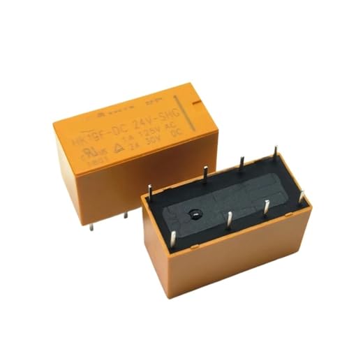 Relé de potencia HK19F-DC24V-SHG con bobina de 24V para conmutación segura tipo PCB