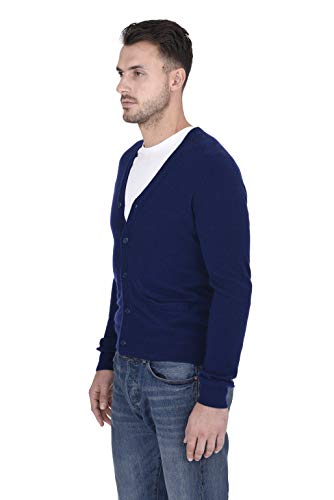 Cashmeren Men's Button Down Cardigan 100% Pure Cashmere Classic Knit V-Neck Sweater2
