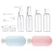 TSHAOUN 11 Pcs Flacons de Voyage, Bouteilles de Voyage en Silicone, Ensemble de Flacons de Voyage, Accessoires de Voyage Aéroport Contenant pour Huile Solaire, Shampooing, Lotion, Articles de Toilette