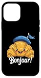 Installation facile Joli Croissant Bonjour ! Joli Dessin animé de l\'UE Coque pour iPhone 12 Mini
