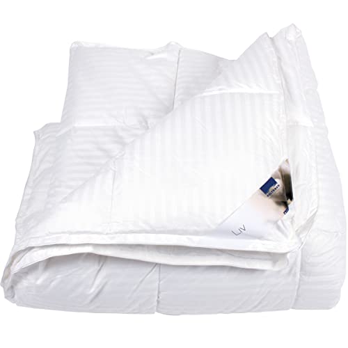 Polydaun 4-Jahreszeiten Bettdecke Antibakteriell mit Jacquard gewebten Baumwolle und 3D-Isocraft Cover