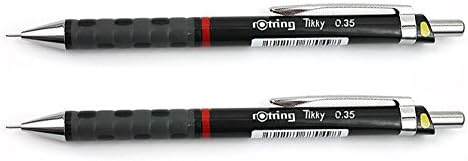Tikky 0.35 mm Mechanical Pencil Wth Colour Coding - 1904694 Black - 2 Pieces
