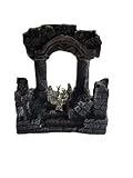 tempio per presepe napoletano  BLUSUPERSHOP Tempio 5x9 Alto 8 cm presepe con 5 pastori in Metallo Alti 1,5 CM Adatto Anche sotto Acqua O per Acquario o terrario Piccoli Animali