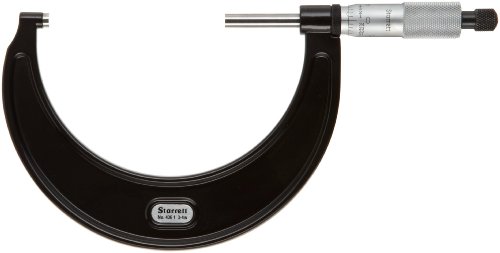 Micrómetro exterior de 3-4 pulgadas Starrett con tope de carraca para taller