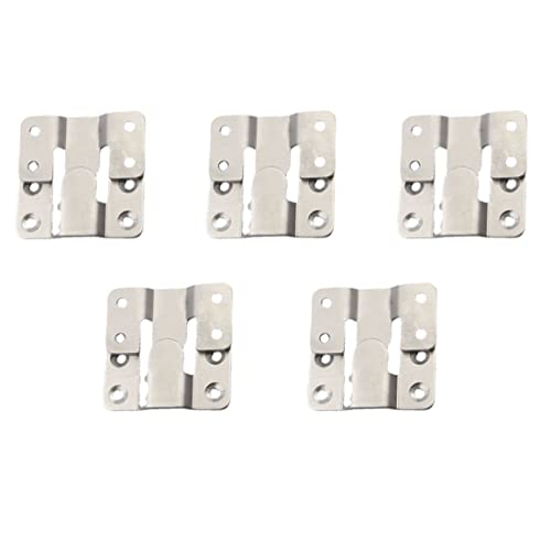 10 piezas Soporte Empotrado de Montaje Metal para Cuadros Hidden Soporte Empotrado de Montaje Enclavamiento Soportes para Cuadros Muebles Conector Soportepara Oficina y Familia (large)