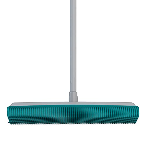 Vassoura emborrachada Multiuso 2 em 1, (Varre pelos até mesmo de carpetes e tapetes), FLP6132, Flash
