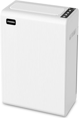 Air Purifiers for Home Large Room up to 2000ft², H13 HEPA Air Filter for Pets Hair Dander Smoke Pollen Dust, Non-Ozone, Portable Air Purifiers for Bedroom Office Living Room, E-300L, White