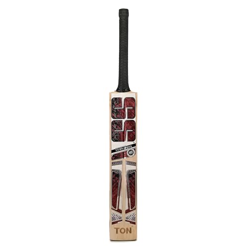 Image of SS Tiger Strike 18 English Willow Premium Cricket bat, Adult Size- Short Handle, Includes Bat Cover, Toe Guard and face Sheet | Ready to Play