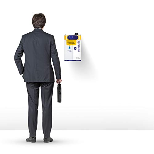 Image of SterloMax 5 Litre Automatic, Touchless Sanitizer Dispenser. Compact Size for Wall-Mount or Table Top, White Metal for All-Round Hygiene in High Traffic, High Use Areas