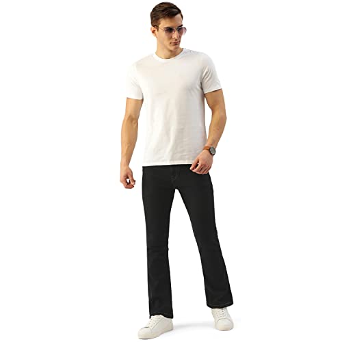 PARIS-HAMILTON-Men-Bootcut-Fit-Stretchable-Bellbottom-Denim-Jeans