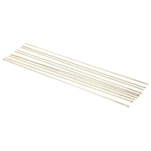 AugustknowU Brass Welding Rods 10PCS 1.6mm x 250mm Low Temperature Wire Brazing Easy Melt for Copper Iron Steel Alloy