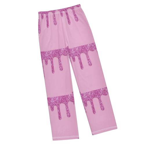 Dripping Glitter Dripping Glitter Boys Track Pants Toddler Casual Pants Sweatpants Kids Athletic Pants for 6-8 Years