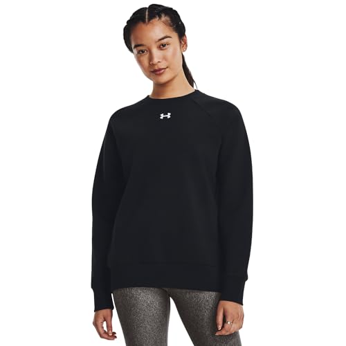 Under Armour Women's Rival Fleece Crew, 001 Black, SM - image 2