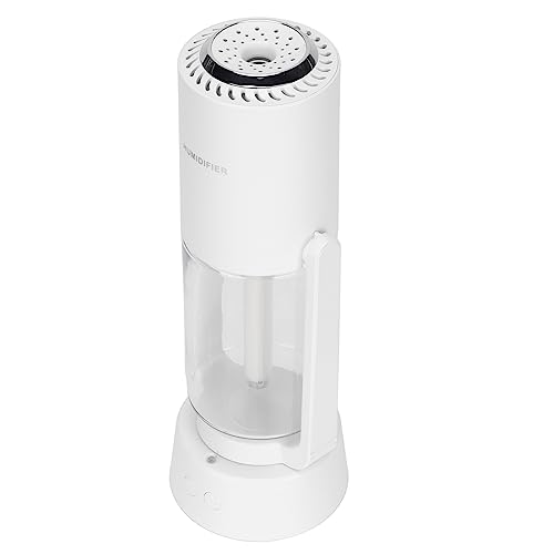 Denash Humidificador de Aire LED Todavía con Luz Nocturna para la Oficina del Dormitorio, Humidificador de Iones Negativo Compacto para Habitaciones para Bebés (White) Denash Humidificador de Aire LED Todavía con Luz Nocturna para la Oficina del Dormitorio, Humidificador de Iones Negativo Compacto para Habitaciones para Bebés (White)