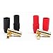FTYUERT Drone toy accessories for Amass AS150 Male Female Anti Spark Connector 7mm Gold Plated Banana Plug Set for RC Battery ESC Drone Car Boat(2 Pair)