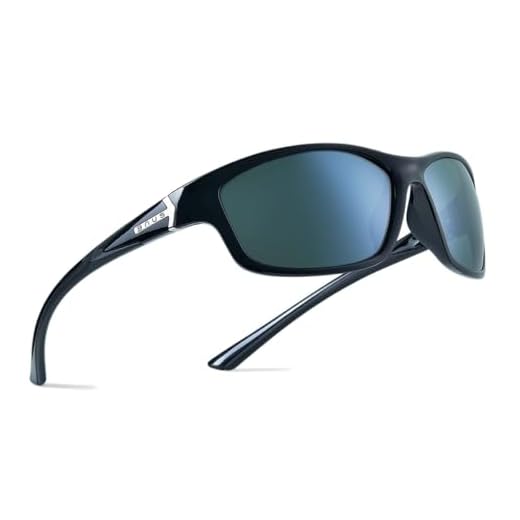 Bnus Paladin italy made corning glass lens polarized sunglasses for men Driving Fishing shades (Black/Grey lens, Polarized)