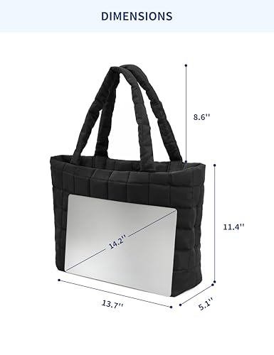 Bolso Tote Acolchado Ligero para Mujer miniatura 2