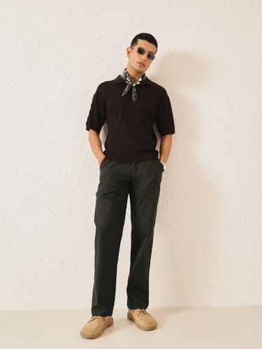 Image of Majestic Man Men's Premium Linen Blend Pants | Lightweight Fabric | Elastic Waist with Drawstring | Regular Fit | Side, Back Pockets | Perfect for Casual, Holidays & Travel