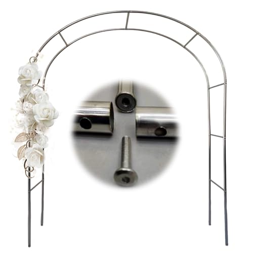 GUOGLZ Rosenbogen 120cm 150cm 180cm 200cm 350cm Breit Gartenbogen Aus Edelstahl Rosenbogen Wetterbeständig(240cm x 150cm) GUOGLZ Rosenbogen 120cm 150cm 180cm 200cm 350cm Breit Gartenbogen Aus Edelstahl Rosenbogen Wetterbeständig(240cm x 150cm)