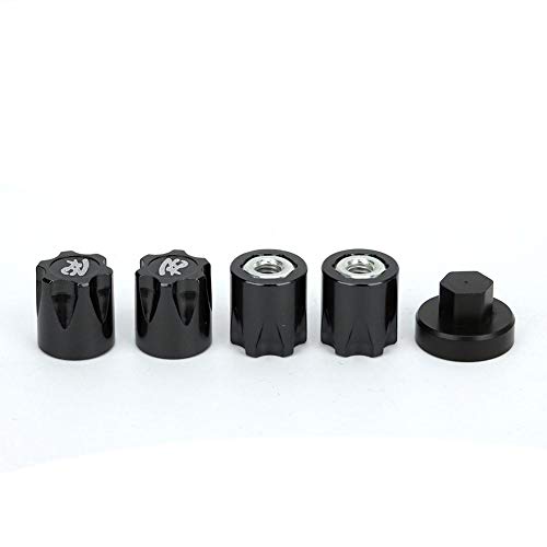 RC Wheel Rim Center Cover , 4Pcs RC Car Wheel Rim Center Cover M4 Nut Fit for 4 Axial SCX10 90046 D90 RC Car(Black) 1.9 Beadlock Wheels 1.9 Beadlock Wheels 1.9 Beadlock Rings