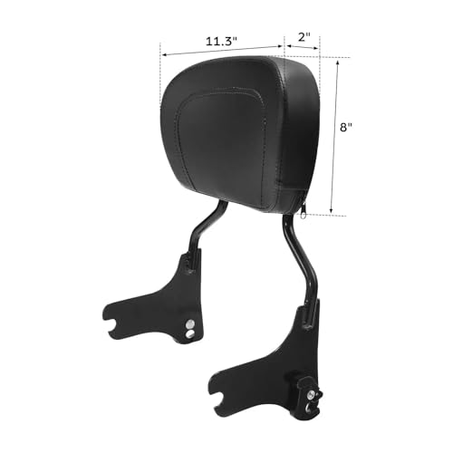 Barre dossier sissy passager moto FLHTI finition chrome durable - 4