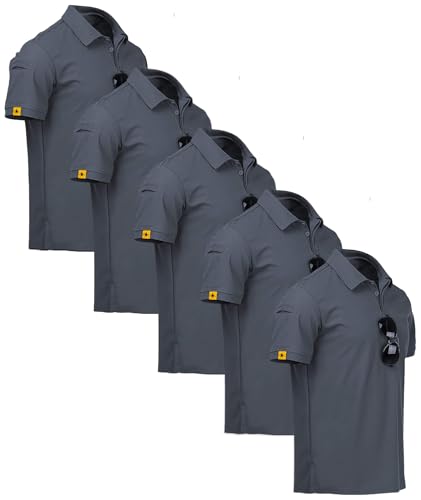 ZITY Men's Polo Shirt Short Sleeve Moisture-Wicking