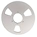 10 Inch 14 Empty Tape Reel, Easy to Use Heavy Duty Empty Disc Opening Machine Parts Aluminum Alloy Universal Recording Tape Reel for (Silver)