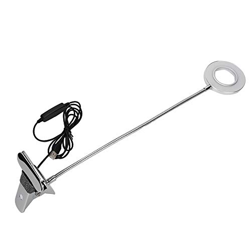 Lampe de table de chargement USB avec pince et bras flexible LED