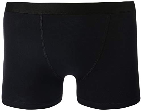 Kit Com 10 Cuecas Boxer De Algodão Pretas - Basics M