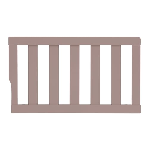 Image of Dream On Me Toddler Guard Rail for Convertible Crib, Solid Wood Bed Rail for Toddler Bed Conversion, Brown Sugar