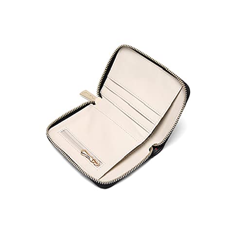 Frida Kahlo Cartoon Flower Collection Cute Zip Wallet (Black)4