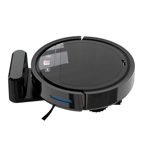 Aspiradora Robot Con Navegación Giroscópica, Carga Automática, Limpieza Programada, Control Por WIFI/APP/Google/Alexa, Para Hogares, Alfombras De Pelo Corto, Pisos Duros, Pelo De Mascotas(Black)