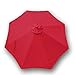 Formosa Covers Replacement Umbrella Canopy for 11ft 8 Ribs Red (Canopy only)