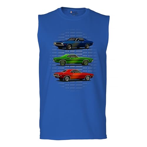 1970 American Muscle Car Men's Graphic Muscle Shirt - Classic