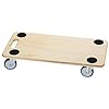 Dörner + Helmer Transportroller Stabil-Soft, 590mm x 290mm x 120mm, 200kg Tragkraft, Gummiräder, für Kisten und Möbel
