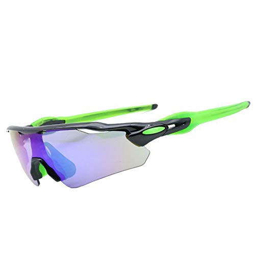 Gafas de bicicleta para ciclismo carrera y protección UV en deportes al aire libre verde