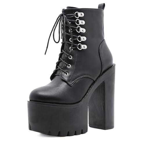 Bottines de Combat à Lacets avec Semelle Crantée Antidérapante