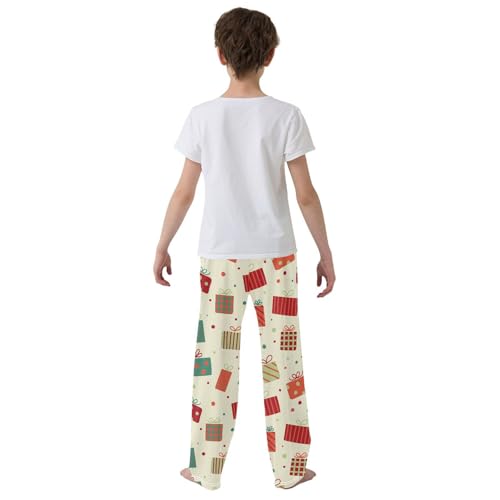 Boys' Pants Boxes Polka Dot Long Bottoms Jogger Pants Elastic Waist Trousers with Pockets S-XL3