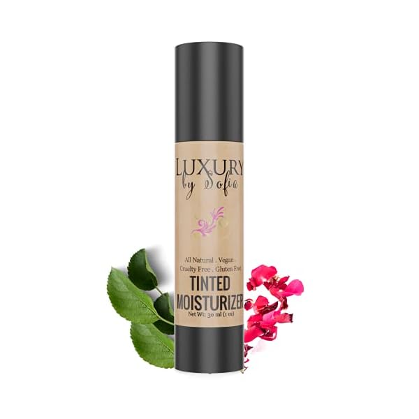 Luxury By Sofia Tinted Moisturizer | Organic & Natural Ingredients | Moisturizes, Brightens, Smooths & Plumps Skin | Deep Skin Hydration With Certified, Skin-Friendly & Safe Properties (Light)