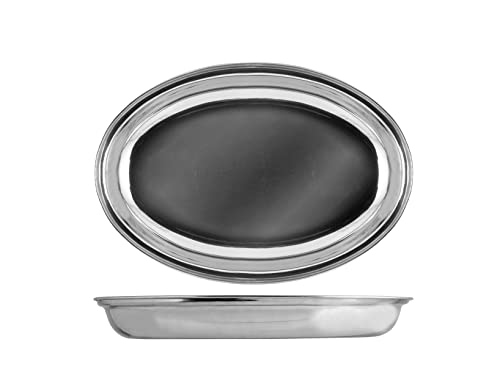 Royal Norfolk 7981925 Pirofila Ovale, Inox, 25 Cm, Stainless Steel