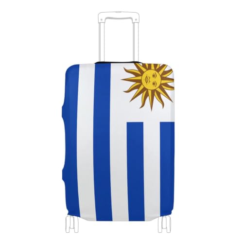 Housse de protection pour valise élastique Uruguay taille M 22-24 pouces motif drapeau
