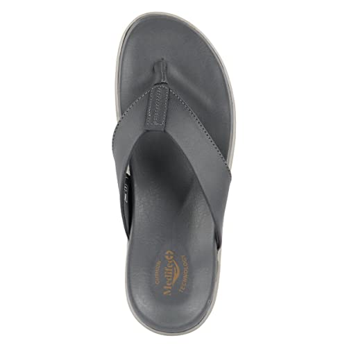 Image of Medifeet Men's LeatherZ Slippers