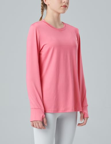 Image of Liberty Pro 3 Pack Youth Girls Active Long Sleeve Shirts | Dry Fit, Performance, Thumbholes, Athletic Tees for Kids and Teens