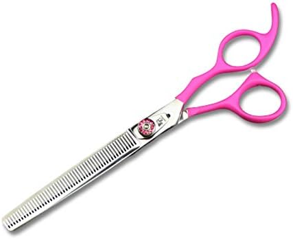 high-end Professional pet Care 7.0 inch pet Scissors JP440C Steel Silver (Thinning Scissors)
